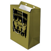 Sauvignon Blanc Wein Drinker Mittlere Geschenktüte (Rückseite Schrägansicht)