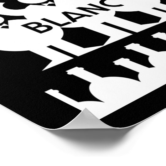 Sauvignon Blanc Wein Drinker Poster (Ecke)