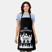 Sauvignon Blanc Wein Drinker Schürze (Getragen)