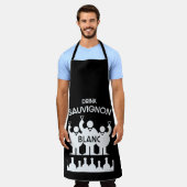 Sauvignon Blanc Wein Drinker Schürze (Getragen)