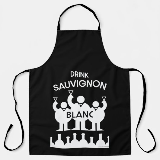 Sauvignon Blanc Wein Drinker Schürze (Vorderseite)