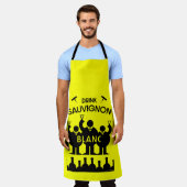 Sauvignon Blanc Wein Drinker Schürze (Getragen)