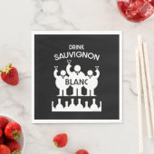 Sauvignon Blanc Wein Drinker Serviette (Beispiel)