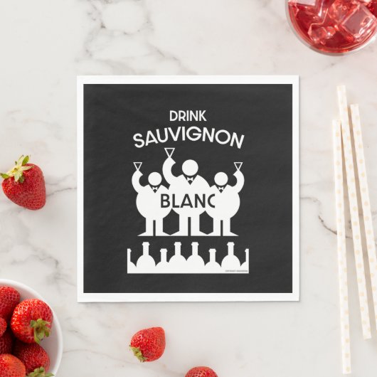Sauvignon Blanc Wein Drinker Serviette (Beispiel)