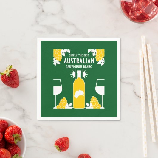 Sauvignon Blanc Wein Drinker Serviette (Beispiel)