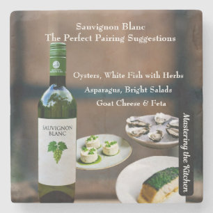 Sauvignon Blanc Wein-Paarungsführer Steinuntersetzer