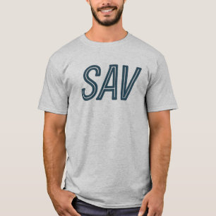 SAV Savannah GA Airport Code - Southern Travel Des T-Shirt