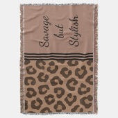 Savage, aber stilvolle Leopard Print Blanket Decke (Vorderseite Vertikal)