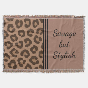 Savage, aber stilvolle Leopard Print Blanket Decke