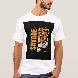 Savage Brooklyn Tiger Graphic - Urban Streetwear S T-Shirt
