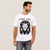Savage Calm - Lion Energy T-Shirt T - Shirt (Vorne ganz)