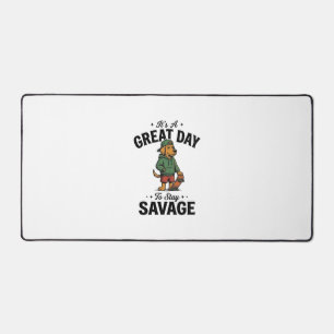 Savage Dog Vintage Gravur T-Shirt Design_1 Schreibtischunterlage