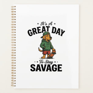 Savage Dog Vintage-Stich-T-Shirt-Design_1 Planer