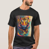 "Savage Elegance: Tiger Men's T - Shirt" T-Shirt (Vorderseite)