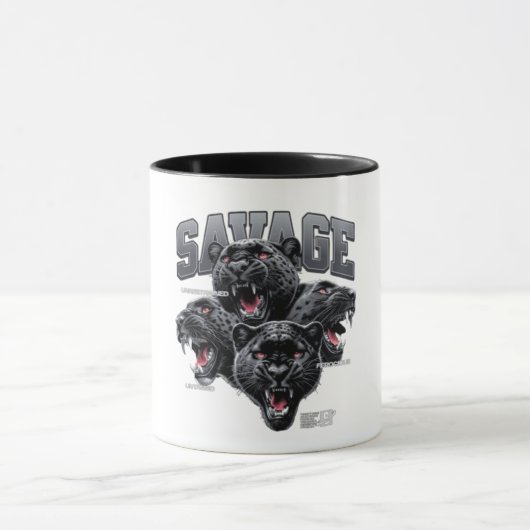 Savage Gorilla Alpha Mindset Kaffeetasse (Zentrum)