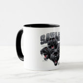 Savage Gorilla Alpha Mindset Kaffeetasse (Vorderseite Links)