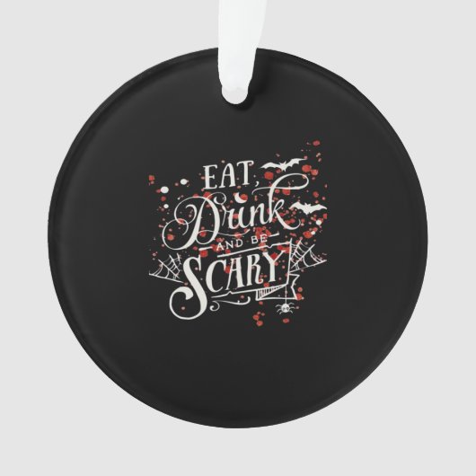 Savage Halloween Spooky Aesthetic Ornament (Vorderseite)