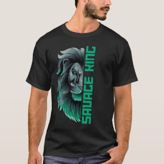 Savage King - Bold Lion Inspiriert T - Shirt