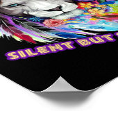 Savage Lion Sticker Poster (Ecke)