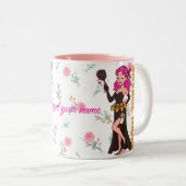 Savage Mama Funny Mug - Sassy Mother Day Gift Zweifarbige Tasse (VorderseiteRechts)