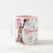 Savage Mama Funny Mug - Sassy Mother Day Gift Zweifarbige Tasse (Vorderseite Links)