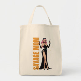 Savage Mama Tote Bag | Bold Fashionista Mother Gif Tragetasche