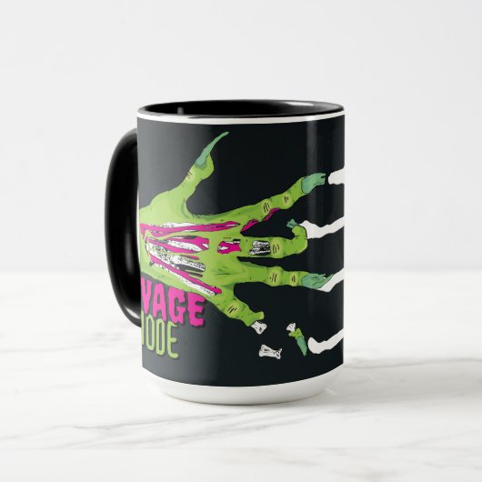 Savage Mode Zombie Antidote Loading Ghoulishly Spa Tasse (Vorderseite Links)