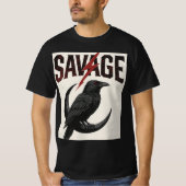 SAVAGE Raven T - Shirt - "Keine Angst, keine Grenz (Vorderseite)