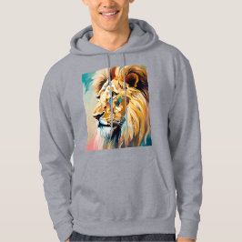 Savage Royal - Stylish Roaring Lion Graphic T - Sh Hoodie