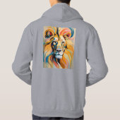 Savage Royal - Stylish Roaring Lion Graphic T - Sh Hoodie (Rückseite)