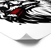 Savage Santa Claus Smoking Cigar Christmas  Poster (Ecke)