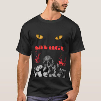 Savage Skull Augen Dark Streetwear T-Shirt