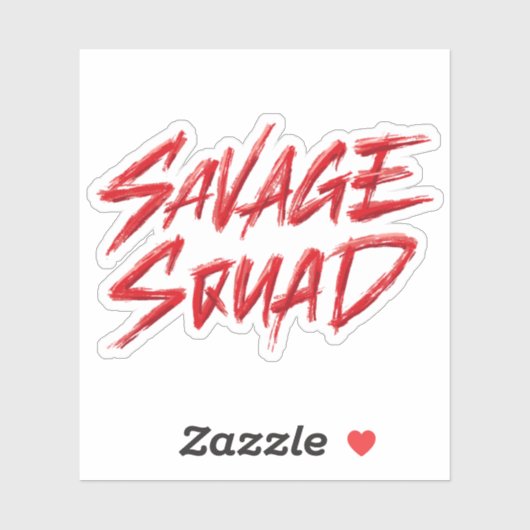 Savage Squad Aufkleber (Blatt)