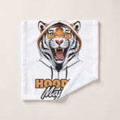 Savage Streets | Hoodie Tiger Logo Badhandtuch Set (Waschlappen)