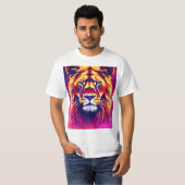 "Savage Stripes: Fierce Tiger Graphic T-Shirt" T-Shirt (Vorne ganz)