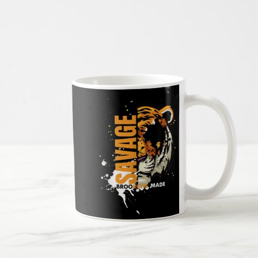 Savage Tiger,brooklyn Made, Graphic Tees Tiger, Mo Kaffeetasse (Rechts)