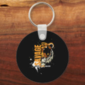 Savage Tiger,brooklyn Made, Graphic Tees Tiger, Mo Schlüsselanhänger (Vorderseite)