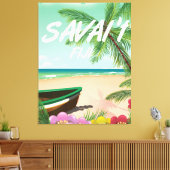 Savai'i Fiji Samoa Reiseplakat Leinwanddruck (Insitu (Wohnzimmer))