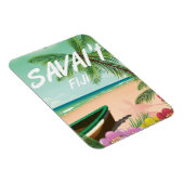 Savai'i Fiji Samoa Reiseplakat Magnet (Rechte Seite)