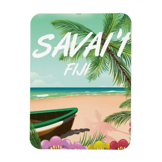 Savai'i Fiji Samoa Reiseplakat Magnet (Vertikal)