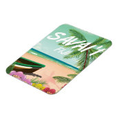 Savai'i Fiji Samoa Reiseplakat Magnet (Linke Seite)