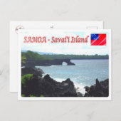 Savai'i Island - Küste - Samoa Postkarte (Vorne/Hinten)