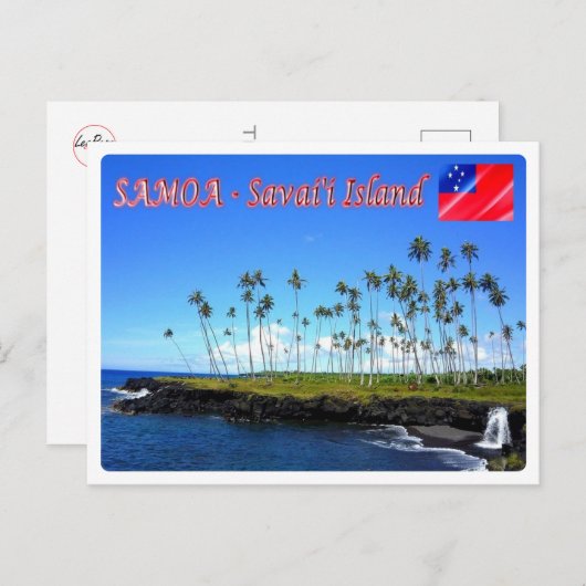 Savai'i Island - Samoa - Postkarte (Vorne/Hinten)
