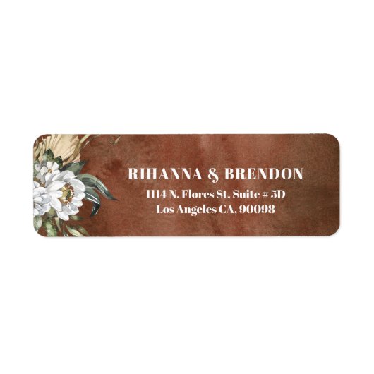 Savanna Blume braune Papiertextur (Vorne)