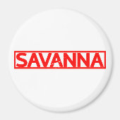 Savanna Briefmarke Magnet (Vorne)