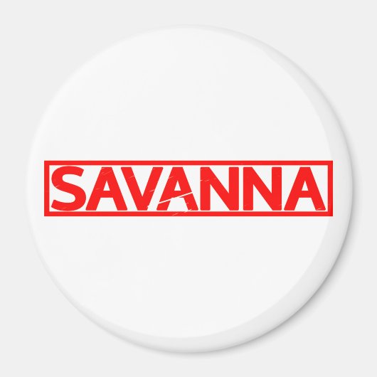 Savanna Briefmarke Magnet (Vorne)