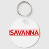 Savanna Briefmarke Schlüsselanhänger (Vorderseite)