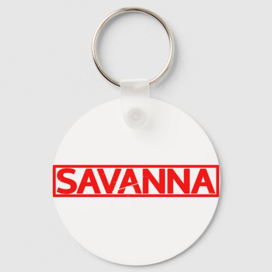 Savanna Briefmarke Schlüsselanhänger (Vorderseite)