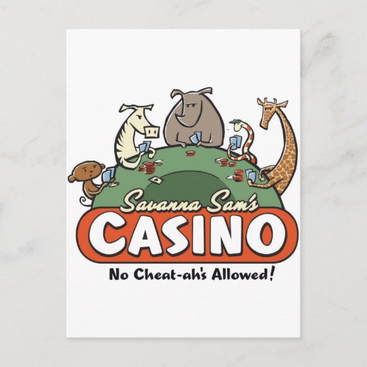 Savanna Casino Postkarte (Vorderseite)