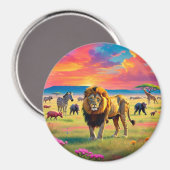 Savanna Majesty Magnet (Vorderseite/Rückseite)